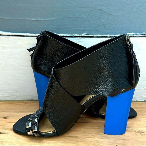 Splendid block heel leather sandals - Picture 8 of 10